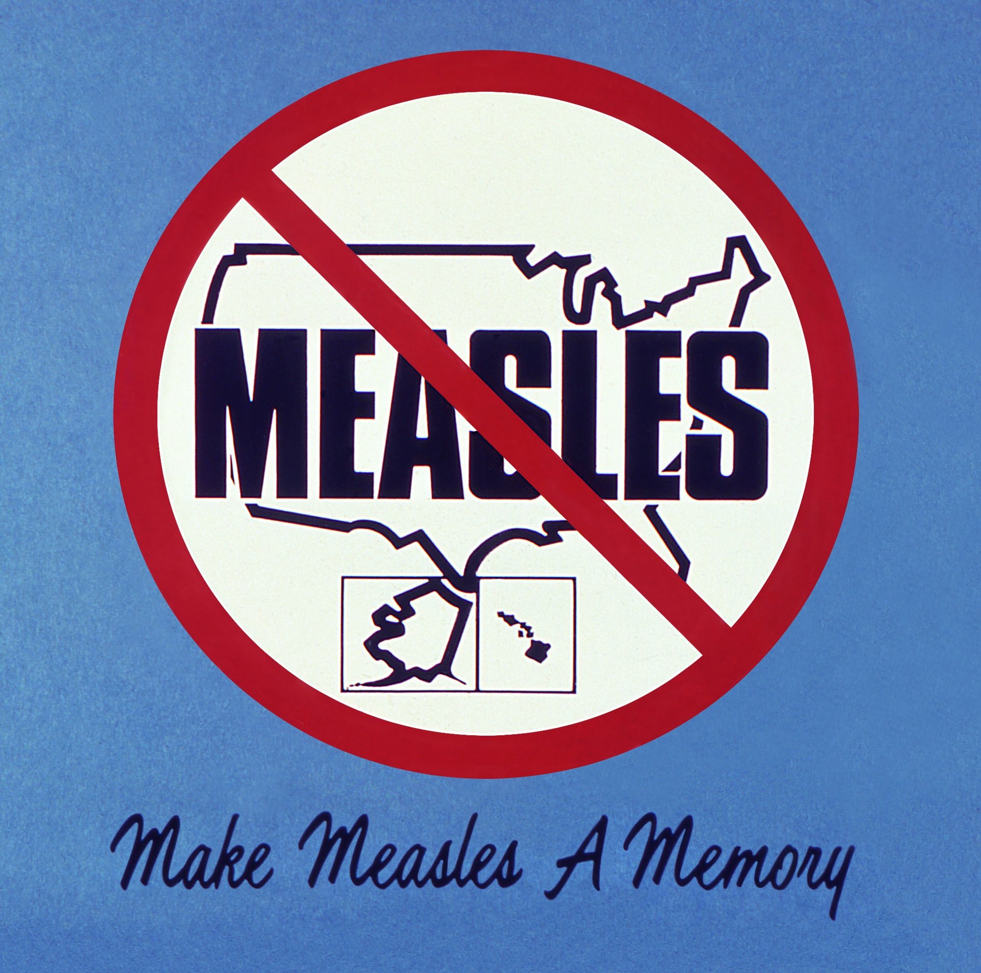 Measles vaccination poster