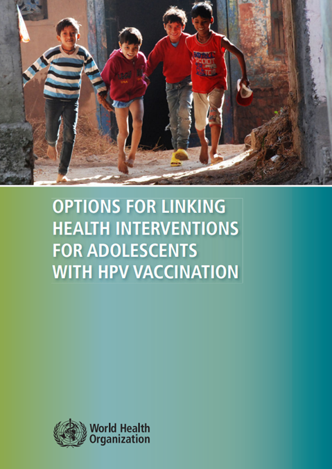 Options for linking health interventions for adolescents with HPV vaccination