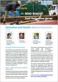 Sanitation and health: Where to from here?