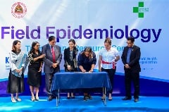 Regional Director, along with other dignitaries, performed groundbreaking ceremony for Field Epidemiology Training Center.