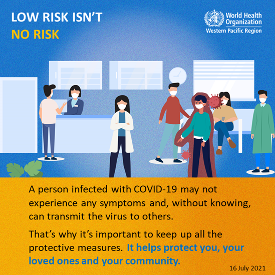 Graphic on asymptomatic COVID-19